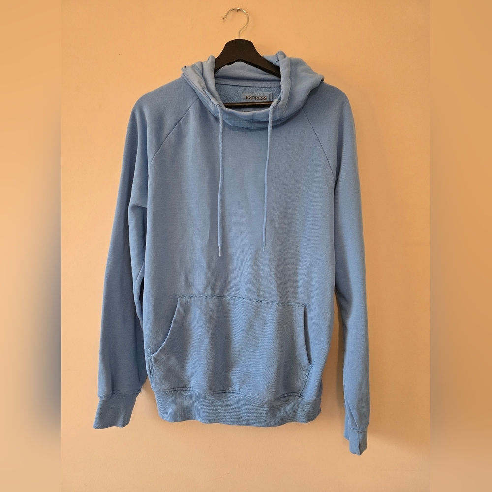 Express Men's Sky Blue Hoodie Pullover